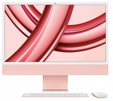 IMac 24 cale: M3 8/8, 16GB, 256GB - Różowy - MQRD3ZE/A/R1