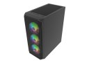 Obudowa Fury Shobo SH4F RGB Midi Tower z oknem Czarna