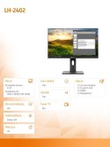 Monitor 24 cale LH-2402 HDMI DP D-SUB