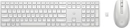 Zestaw klawiatura + mysz HP 650 Wireless Keyboard and Mouse Combo bezprzewodowe białe 4R016AA