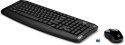 Zestaw klawiatura + mysz HP Wireless Keyboard and Mouse 300 bezprzewodowe czarne Polish Layout 3ML04AA#AKD