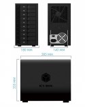 Obudowa IB-3810-C31 10x HDD Single System dla 3,5" HDD SATA I/II/III