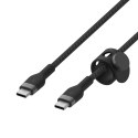 Kabel Belkin BoostCharge Pro Flex USB-C to USB-C Cable 60W 2m Silicone oplot Black