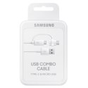 Samsung Combo Cable (Type-C & Micro USB), White