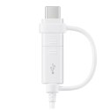 Samsung Combo Cable (Type-C & Micro USB), White