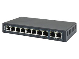 AVIZIO SWITCH NIEZARZĄDZLANY 8 PORTÓW RJ45 POE 100MB/S + 2 PORTY RJ45 UPLINK 1GB/S (BUDŻET MOCY 96W)