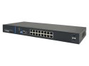 AVIZIO SWITCH ZARZĄDZALNY 16 PORTÓW RJ45 POE 1GB/S + 2 PORTY SFP UPLINK 1GB/S (BUDŻET MOCY 150W)