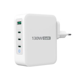 Ładowarka sieciowa j5create 130W GaN USB-C 4-Port Charger - EU (3xUSB-C/ 1xUSB3.0; kolor biały) JUP43130E-EN