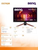 Monitor 27 cali EX270QM LED 1ms/20mln:1/HDMI