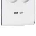 Listwa zasilająca Belkin Power Surge 8-PORT + 2xUSB-A 18W 900J 2m Grey/White