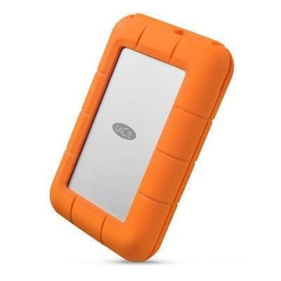 LaCie Rugged Mini zewnętrzny dysk twarde 2 TB 5400 RPM Micro-USB B 3.2 Gen 1 (3.1 Gen 1) Pomarańczowy, Srebrny