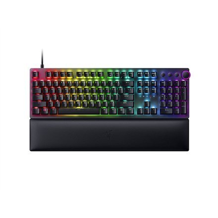 Razer Huntsman V2 Optyczna klawiatura do gier Klawiatura do gier Konfigurowalne podświetlenie Razer Chroma RGB z 16,8 milionami 