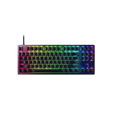 Razer Huntsman V2 TKL Opyczna klawiatura do gier Klawiatura do gier Konfigurowalne podświetlenie Razer Chroma RGB z 16,8 miliona