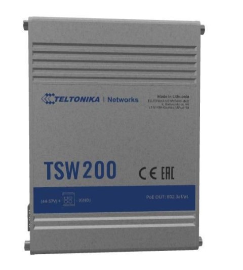 Switch Teltonika TSW200 x RJ45 1000Mb/s PoE+, 2x SFP, 240W