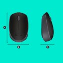 Mysz Logitech B170 910-004798 (optyczna; 1000 DPI; kolor czarny)