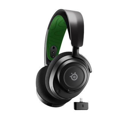 Steelseries Arctis Nova 7X Zestaw słuchawkowy Przewodowy i Bezprzewodowy Opaska na głowę Gaming USB Type-C Bluetooth Czarny, Zie