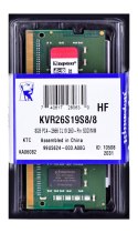 NB MEMORY 8GB PC21300 DDR4/SO KVR26S19S8/8 KINGSTON