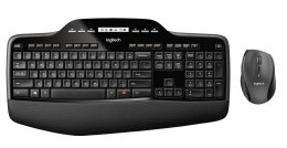 Logitech MK710 Performance klawiatura Dołączona myszka Dom RF Wireless QWERTZ Niemiecki Czarny