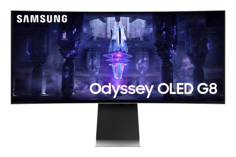 Samsung Odyssey Neo G8 S34BG850SU monitor komputerowy 86,4 cm (34") 3440 x 1440 px UltraWide Quad HD OLED Srebrny