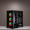 Korsarz | Obudowa Mid-Tower ATX ze szkła hartowanego | iCUE 4000X RGB | Szyba boczna | Wieża środkowa | Czarny | Zasilacz w zest