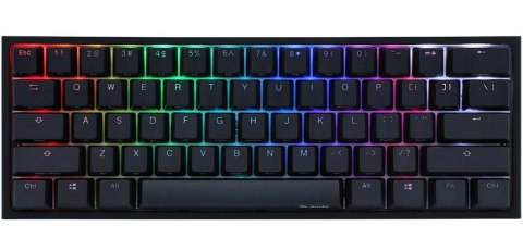 Klawiatura do gier Ducky One 2 Mini, MX-Black, RGB-LED, czarny, układ CH-Line