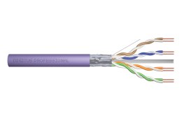 Kabel instalacyjny DIGITUS kat.6, F/UTP, Dca, AWG23/1, LSOH, 305m, fioletowy, szpula