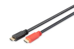 DIGITUS Kabel połączeniowy ze wzmacniaczem HDMI 1.4 High Speed 1080p60Hz FHD HDMI A/HDMI A M/M czarny 30m