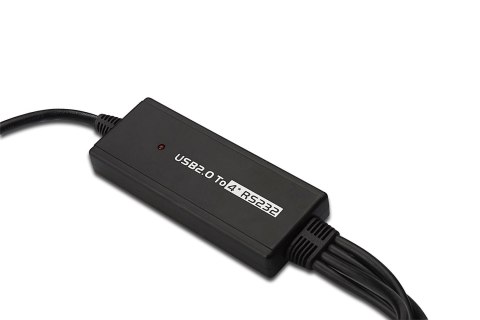 Adapter DIGITUS DA-70159 (USB M - 4x RS-232 M; 1,5m; kolor czarny)