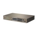 Switch PoE Tenda TEF1118P-16-150W (16x 10/100Mbps, 1x 10/100/1000Mbps)