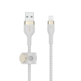 BELKIN KABEL USB-A TO LTG OPLOT SILICONE 1M BIAŁY