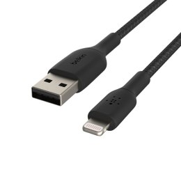 Belkin CAA002BT3MBK kabel Lightning 3 m Czarny