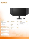 BENQ Monitor XL2546X LED 240Hz/320ansi/HDMI/DP