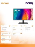 Monitor 27 cali PD2706U LED 4K 5ms/QHD/IPS/HDMI/DP/USB