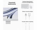 IMac 24 cale: M3 8/10, 16GB, 1TB, NUM - Srebrny - MQRK3ZE/A/R1/D1/NUM