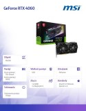 Karta graficzna GeForce RTX 4060 GAMING 8G 8GB GDDR6 128bit 3DP