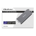 Mini obudowa na dysk M.2 SSD | NVMe | PCIe | USB3.1 | Super speed10Gb/s | 2TB | Srebrna