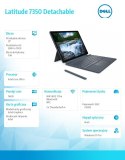 Notebook Latitude 7350 Det W11P Ultra 7 164U/16GB/512GB SSD Gen4/13' 3K Touch/Intel Graph/FgrPr&SmtCd/IR Cam/Mic/WLAN+BT/Detach 