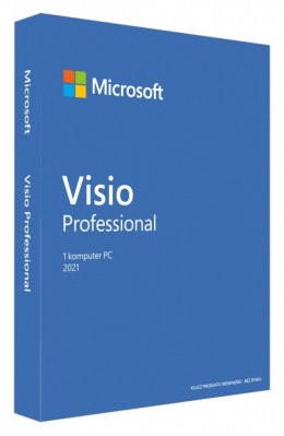 Visio Professional 2021 PL Win P8 Medialess Box D87-07630