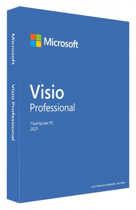 Visio Professional 2021 PL Win P8 Medialess Box D87-07630