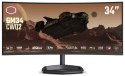 Monitor 34 cale GM34-CWQ2 UWQHD 180 Hz HDMI DP USB-C USB-B kontrola wysokości 0-80 mm Głośnik