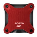 Dysk zewnętrzny SSD ADATA SD600Q (240GB; 2.5"; USB 3.2; czerwony)