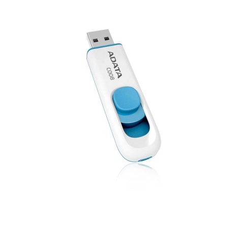 Pendrive ADATA C008 AC008-16G-RWE (16GB; USB 2.0; kolor biały)