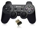 VAKOSS GAMEPAD BEZPRZEWODOWY USB Z FUNKCJĄ DUAL SHOCK, PC/PS3, TRYB CYFROWY I ANALOGOWY, GP-4705BK CZARNY