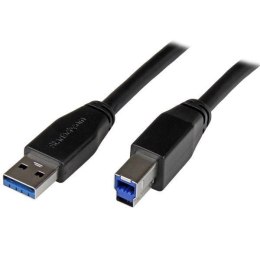 StarTech.com USB3SAB5M kabel USB USB 3.2 Gen 1 (3.1 Gen 1) 5 m USB A USB B Czarny