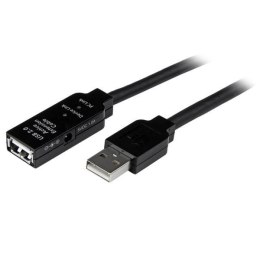 StarTech.com USB 2.0, 20m, M/F kabel USB USB A Czarny