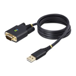 StarTech.com 1P3FFCB-USB-SERIAL kabel równoległy Czarny 1 m USB Typu-A RS-232