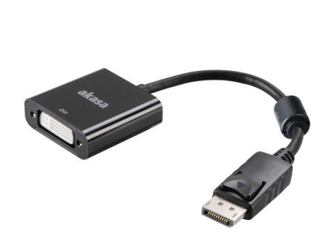 Przejściówka Akasa DisplayPort (aktywna) na DVI — czarna