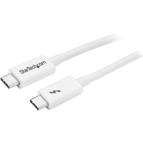 StarTech.com TBLT3MM1MW kabel Thunderbolt 1 m 20 Gbit/s Biały