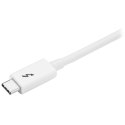 StarTech.com TBLT3MM2MW kabel Thunderbolt 2 m 20 Gbit/s Biały