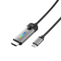 Adapter j5create USB-C to HDMI 2.1 8K Cable (USB-C m - 8K HDMI m 1,8m; kolor srebrno czarny) JCC157-N